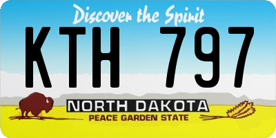 ND license plate KTH797