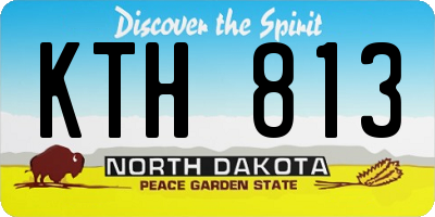 ND license plate KTH813