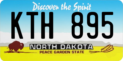 ND license plate KTH895