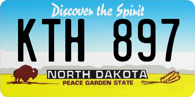 ND license plate KTH897