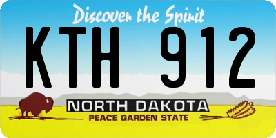 ND license plate KTH912