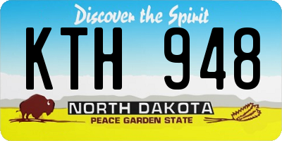 ND license plate KTH948