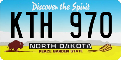 ND license plate KTH970