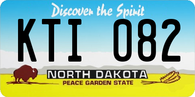 ND license plate KTI082