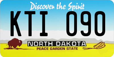 ND license plate KTI090