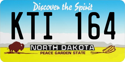 ND license plate KTI164