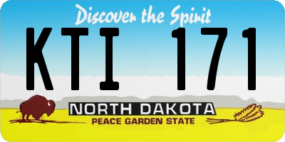 ND license plate KTI171