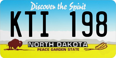 ND license plate KTI198