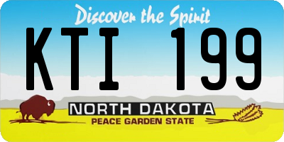 ND license plate KTI199