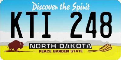 ND license plate KTI248