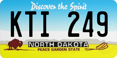 ND license plate KTI249