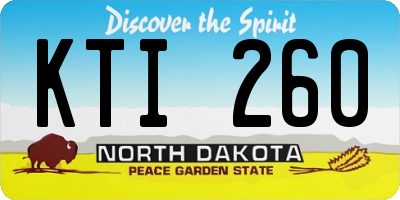 ND license plate KTI260