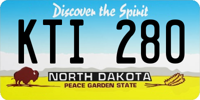 ND license plate KTI280