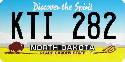 ND license plate KTI282