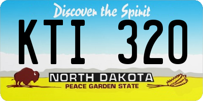 ND license plate KTI320