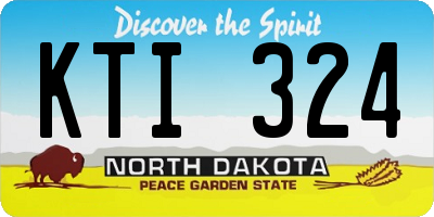 ND license plate KTI324