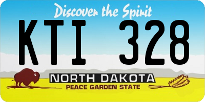 ND license plate KTI328