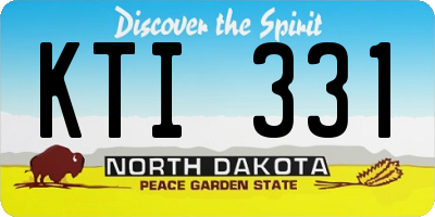 ND license plate KTI331