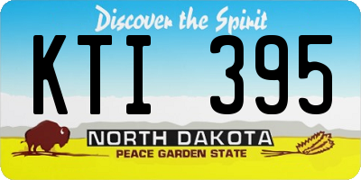 ND license plate KTI395