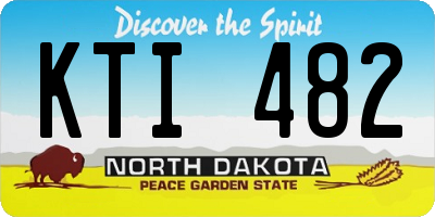 ND license plate KTI482