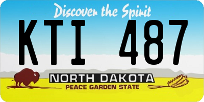ND license plate KTI487