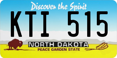 ND license plate KTI515