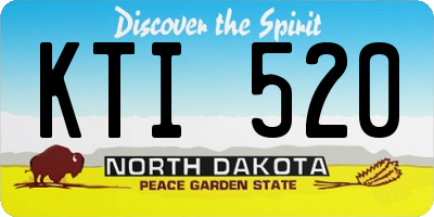 ND license plate KTI520