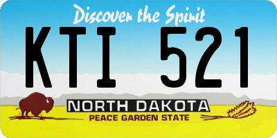 ND license plate KTI521