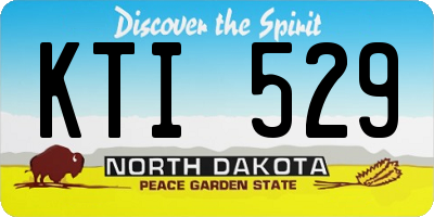 ND license plate KTI529