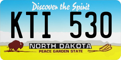 ND license plate KTI530