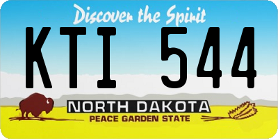 ND license plate KTI544