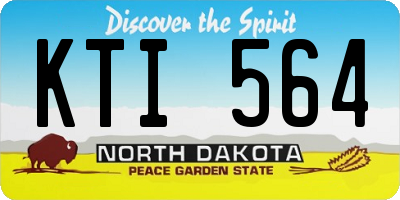 ND license plate KTI564