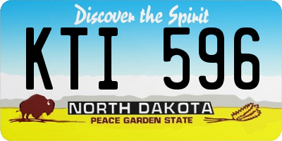 ND license plate KTI596