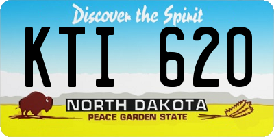 ND license plate KTI620