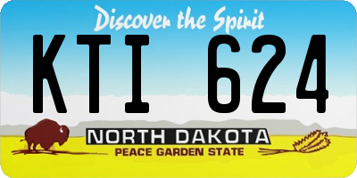 ND license plate KTI624