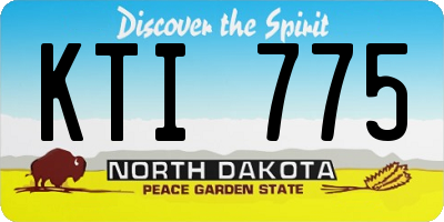 ND license plate KTI775