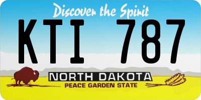 ND license plate KTI787