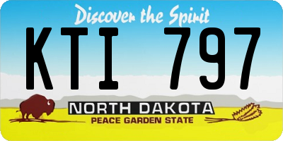 ND license plate KTI797