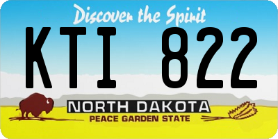 ND license plate KTI822