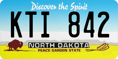 ND license plate KTI842