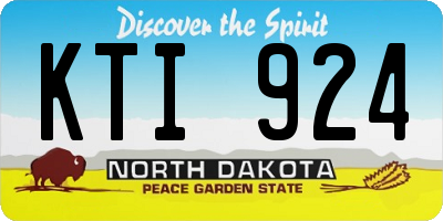 ND license plate KTI924
