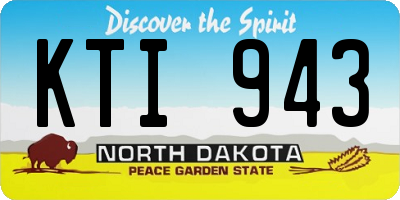 ND license plate KTI943