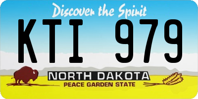ND license plate KTI979