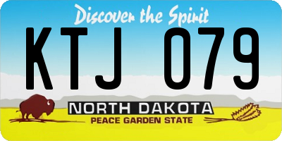ND license plate KTJ079