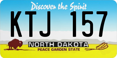 ND license plate KTJ157