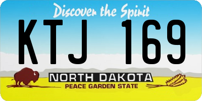 ND license plate KTJ169