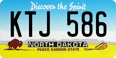 ND license plate KTJ586