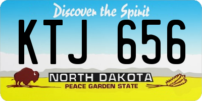 ND license plate KTJ656