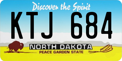 ND license plate KTJ684