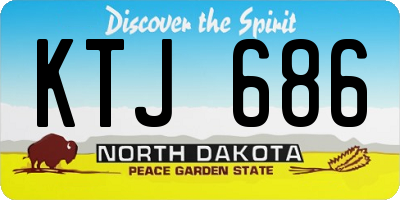 ND license plate KTJ686